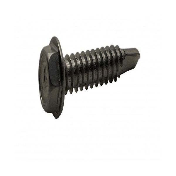 Suburban Bolt And Supply Sheet Metal Screw, 5/16" x 1 in, Flange Hex Head Hex Drive A0090200100HT - main